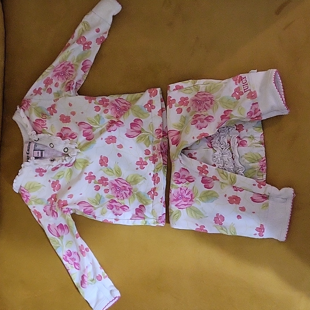 Juicy Couture Floral 3-6 month outfit